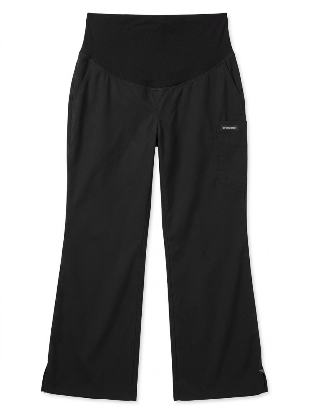 Cherokee Workwear Maternity Scrub Pants Black Over Belly Medium